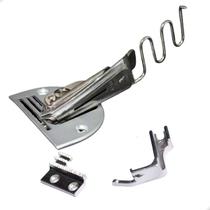 Aparelho Reta Industrial Viés Completo Chapa Calcador Dente