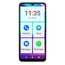 Aparelho Smartphone Idoso Tech 32gb Tela Grande 6,5 pol