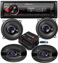 Aparelho Som Pioneer Bluetooth Mp3+ Falante 5 + 6x9 + Módulo