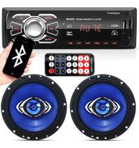 Aparelho Som Radio Mp3 Bluetooth + 2 Falante 6 Hurricane 65w Aparelho Som Radio Mp3 Bluetooth + 2 Falante 6 Hurricane 65w
