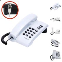 Aparelho Telefone com Chave Fixo Prático Ideal para Uso Doméstico e Profissional Doméstico