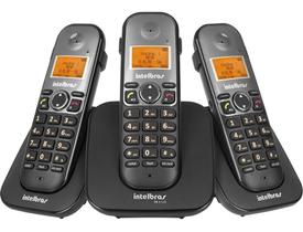 Aparelho Telefone Fixo Sem Fio Intelbras Ts 5123 com 2 Ramais e Identificador de Chamadas