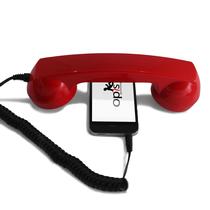 Aparelho Telefônico Opis 60s Micro para Android e PC - Vermelho