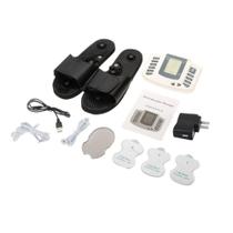 Aparelho tens digital eletroestimulador fisioterapia massageador com chinelo acupuntura tonificador