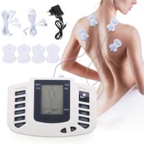 Aparelho Tens E Fes Acupuntura Digital Por Eletrochoque Fisioterapia Profissional Com 04 Eletrodos