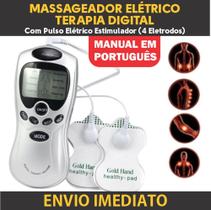 Aparelho Tens E Fes Fisiterapia Tira dor Massagem massageador Eletrônico 4 Eletrodos - MAXTOP - SLU MED