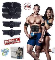 Aparelho Tonificador Muscular Estimulador Abdominal Elétrico Original Smart Fitness Ems Fit Control Braço Perna Bíceps -