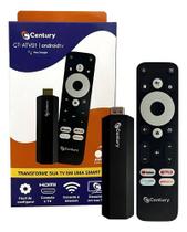 Aparelho Transforma Tv Century Stick Smart Android Comando Voz Chromecast 2GB RAM 8GB Armazenamento Aparelho Transforma Tv Century Stick Smart Android Comando Voz Chromecast 2GB RAM 8GB Armazenamento