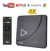 Aparelho Transforma Tv Smart Box Tv Séries Filmes Canais Youtube Netflix Amazon Prime Pluto TV