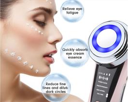 Aparelho tratamento facial estimula do colágeno mutirreparador firmador pele gloss 2 cores usb