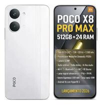 Aparelho Xiaomi Poco X8 Pro Max Branco 512 Gb 24gb Ram Tela 2772x1280px Trabalho