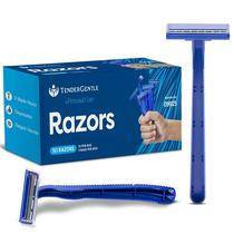 Aparelhos de Barbear Descartáveis TenderGentle 2 Lâminas Pacote com 50 Aparelhos de Barbear Descartáveis TenderGentle 2 Lâminas Pacote com 50