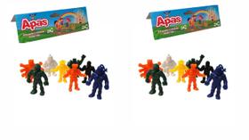 Apas 2x Pacote Bonecos Monstrinhos 20 Peças Lacrado