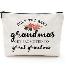 Apenas as melhores avós são promovidas a grandes presentes para a avó, presentes de aniversário da vovó, presentes da vovó dos netos, saco de maquiagem da vovó