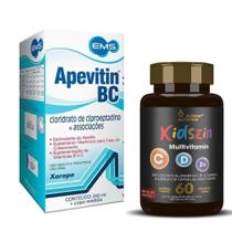 Apevitin Bc 240ml + Polivitaminco Kidszin 60 capsulas mastigaveis Apevitin Bc 240ml + Polivitaminco Kidszin 60 capsulas mastigaveis