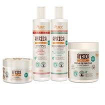 Ápice África Baobá Kit (Sh 300ml + Cond 300ml + Másc 300g + Creme de Pentear 500ml)