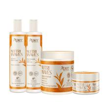 Apice Kit Nutri Waves Shampoo, Condicionador, Máscara e Creme de Pentear Apice Kit Nutri Waves Shampoo, Condicionador, Máscara e Creme de Pentear