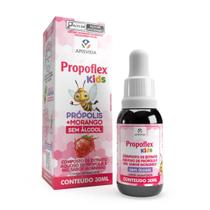 APISVIDA Extrato Aquoso de Própolis e Mel Sabor Morango Propoflex Kids 30mL Sem Álcool e Sabor Suave para Consumo Diário