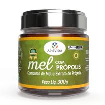 APISVIDA Mel com Própolis Pote 300g Suporte Natural ao BemEstar Diário APISVIDA Mel com Própolis Pote 300g Suporte Natural ao BemEstar Diário