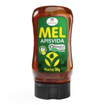 APISVIDA Mel Orgânico Bisnaga 300g com CortaGotas Certificação Orgânica 100 Puro e Natural