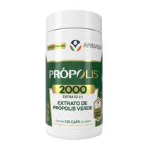APISVIDA Própolis 2000 120 Cápsulas 500mg Cada Suplemento Alimentar de Extrato de Própolis em Cápsulas