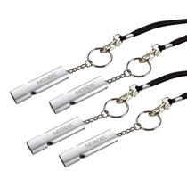 Apito de emergência Noopel Lifeguard Safety com cordão, pacote com 4 Apito de emergência Noopel Lifeguard Safety com cordão, pacote com 4