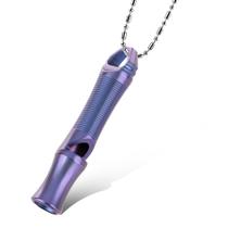 Apito de emergência TACRAY Titanium 120dB para sobrevivência, roxo