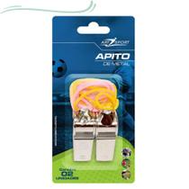 Apito De Juiz Com Cordão Metal 2 Unidades o melhor