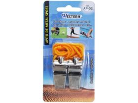Apito de Metal com 2 Peças Esportes, Treinamentos, Excursões