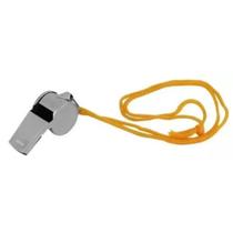 Apito De Metal Profissional Com Cordão Pack 2 Unidades Cor Amarelo