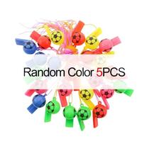 Apito De Plástico Colorido Com Corda 5/10/20PCS, Acessório De Festa, Jogo De Apito Para Árbitros E