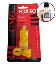 Apito Fox 40 Classic Oficial com Bocal de Silicone e Cordão Embalagem Lacrada