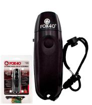 Apito Fox 40 Eletrônico Cor Preto com 3 Tons de Som 120 Dcb