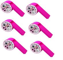 Apito Minnie C/6 Pçs Para Lembrancinhas Brasilflex