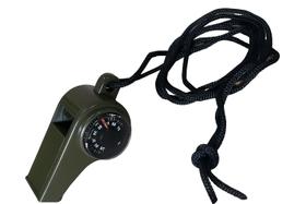 Apito Multifuncional 3 Em 1 Bússola Termômetro sobrevivência