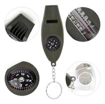 Apito Multifuncional Portátil 4 Em 1 Com Bússola Termômetro
