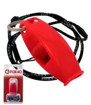 Apito Profissional Fox 40 Sharx Vermelho 120 Decibéis