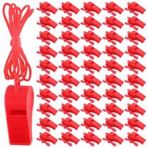 Apitos Zuazaor 200 unidades de plástico com cordão de nylon vermelho Apitos Zuazaor 200 unidades de plástico com cordão de nylon vermelho