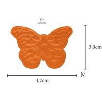 Aplicação Borboleta Rajada M Cetim - 5 Unid.