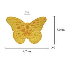 Aplicação Borboleta Rajada M Multicolor - 5 Unid.