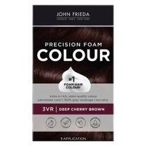 Aplicação de cor de cabelo John Frieda Deep Cherry Brown 3VR 1