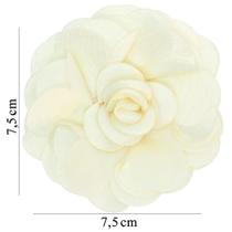 Aplicação Flor Grande Cetim Creme - 1 Unid. Aplicação Flor Grande Cetim Creme - 1 Unid.