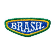 Aplicação Termocolante Tag Brasil 6,6 x 2,9cm - 6 unidades