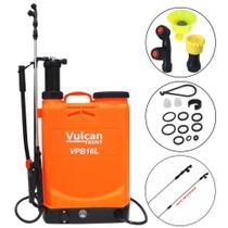 Aplicador Agrícola Elétrico Pulverizador VP16L8A 16 Litros Cor Laranja Vulcan Bateria 8A