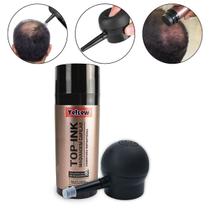 Aplicador Bomba Spray Maquiagem Capilar Yelsew 25g Castanho Calvice Falhas Cabeleireiro Barbeiro Barbearia Masculino
