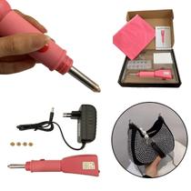 Aplicador Caneta Hot Fix Com Sucção Bivolt + Strass + Estojo Aplicador Caneta Hot Fix Com Sucção Bivolt + Strass + Estojo