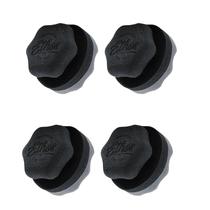 Aplicador de Brilho para Pneus - Esponja de Espuma para Detalhamento de Carro - Limpador e Brilho para Pneus - Escova Aplicadora de Brilho para Pneus (Kit com 4)