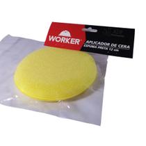 Aplicador de Cera Espuma Amarelo 12cm Worker Aplicador de Cera Espuma Amarelo 12cm Worker