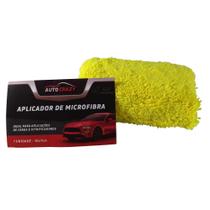 Aplicador de Cera Microfibra Amarelo 9 X 6cm Auto Crazy