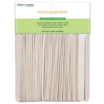 Aplicador de cera Sticks Clean + Easy Wooden for Body 100 unidades